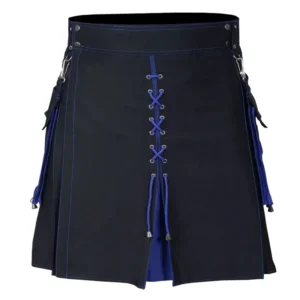 scotland irish hybrid tartan kilt adult men's morden pleated skirt pocket hybrid bottom national holiday costume utility outfit