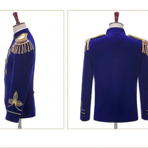 bridegroom blazer suits sailor wedding band outfit adult halloween victoria prince costume military captain uniform for men