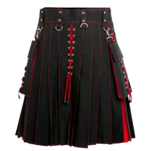 scotland irish hybrid tartan kilt adult men's morden pleated skirt pocket hybrid bottom national holiday costume utility outfit