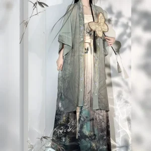 traditional hanfu dress with exquisite embroidery women's ancient chinese fairy gown