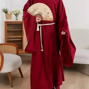 classic tang song dynasty hanfu men women solid color round necked robe niche chinese scholar poet costume couple cosplay cloth