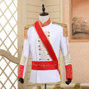 royal prince guard william wedding costume men jacket coat halloween uniform epaulet carnival outfit blazer suits