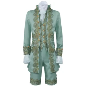 prince victorian deluxe costume halloween wedding men blazer suit jabot tie movie drama rococo colonial outfit adult jacket coat
