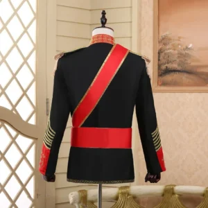royal prince guard william wedding costume men jacket coat halloween uniform epaulet carnival outfit blazer suits