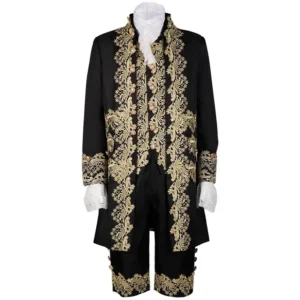 prince victorian deluxe costume halloween wedding men blazer suit jabot tie movie drama rococo colonial outfit adult jacket coat