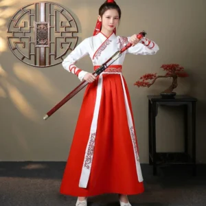 streetwear casual chinese traditional dress chinese hanfu dress women clothing vintage ethnic style fashion clothes elegant