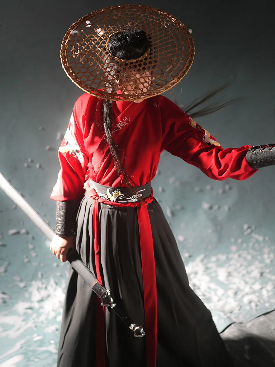 ancient knight hanfu robe for men & women chinese swordsman cosplay & dance costume