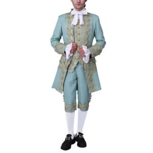 prince victorian deluxe costume halloween wedding men blazer suit jabot tie movie drama rococo colonial outfit adult jacket coat
