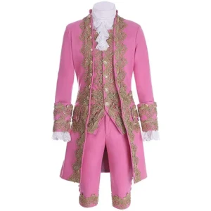 prince victorian deluxe costume halloween wedding men blazer suit jabot tie movie drama rococo colonial outfit adult jacket coat
