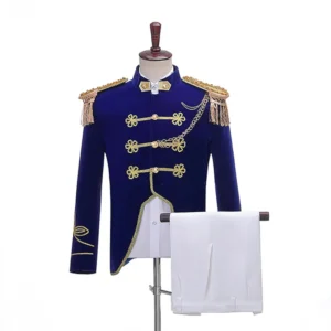 bridegroom blazer suits sailor wedding band outfit adult halloween victoria prince costume military captain uniform for men