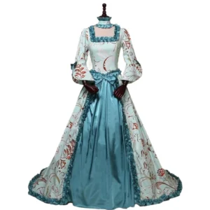 victorian renaissance queen costume elizabeth ruff collar gown for women (halloween & medieval)