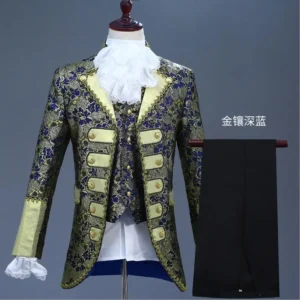 men's medieval prince & king cosplay costume renaissance full set for party & theater performance