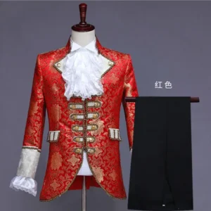 men's medieval prince & king cosplay costume renaissance full set for party & theater performance