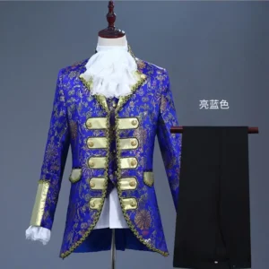 men's medieval prince & king cosplay costume renaissance full set for party & theater performance