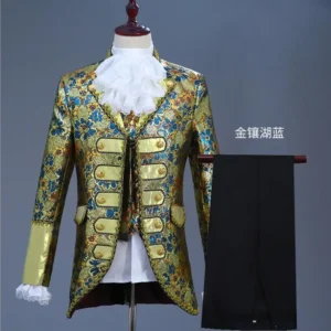 men's medieval prince & king cosplay costume renaissance full set for party & theater performance