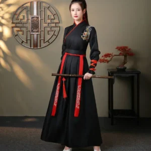 women modern hanfu couple top skirt 2 piece set cosplay dress traditional chinese clothing suit ancient costume mens hanfu